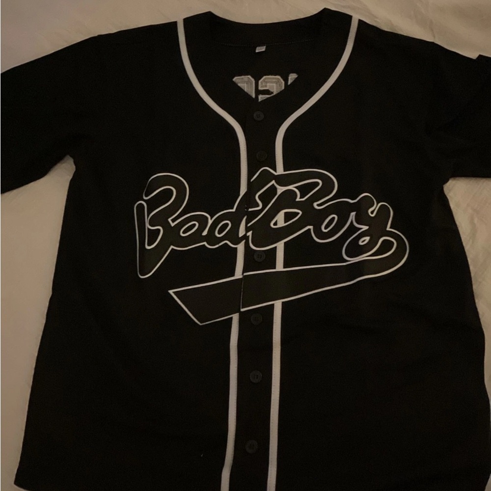Kids' Black Baseball Jersey
